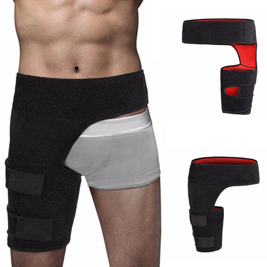 PLGEBR Sciatica Nerve Pain Relief Thigh Compression Brace for Hip Joints Arthritis Groin Wrap Brace Protector Belt