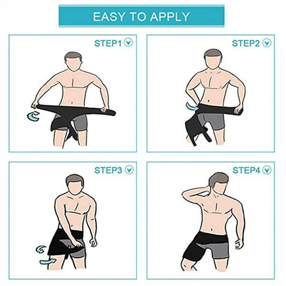 PLGEBR Sciatica Nerve Pain Relief Thigh Compression Brace for Hip Joints Arthritis Groin Wrap Brace Protector Belt
