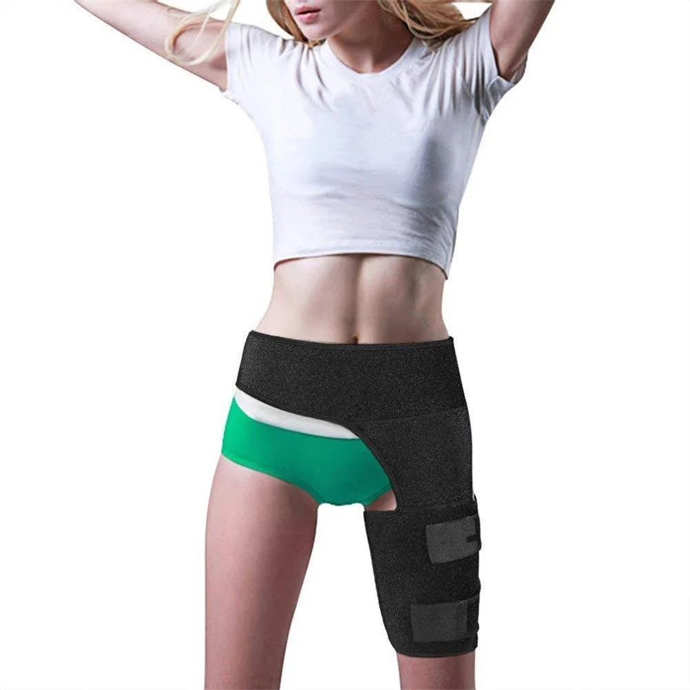 PLGEBR Sciatica Nerve Pain Relief Thigh Compression Brace for Hip Joints Arthritis Groin Wrap Brace Protector Belt